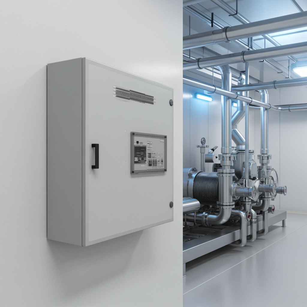 荏原ﾎﾟﾝﾌﾟ用制御盤0.25kw  EPC1B型単独運転用漏電遮断器付（L型）単相100V