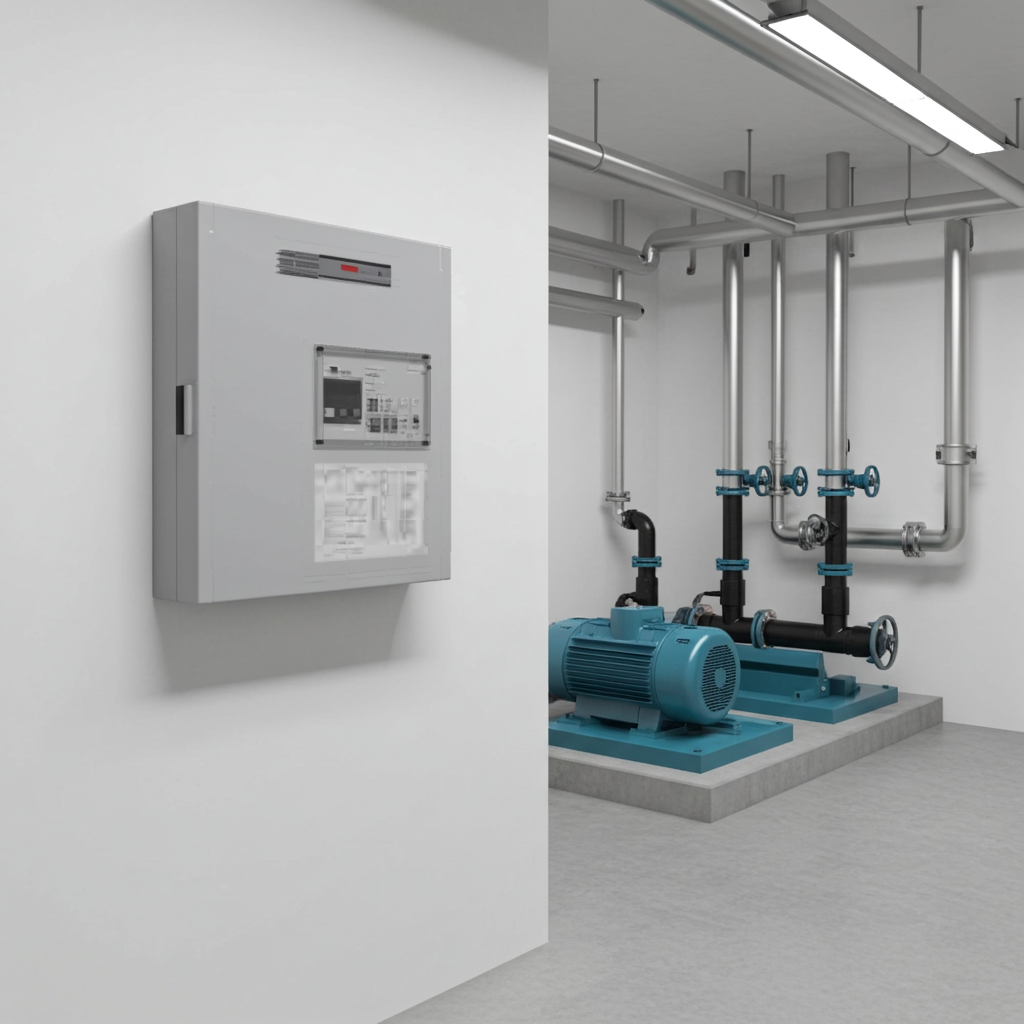 荏原ﾎﾟﾝﾌﾟ用制御盤0.4kwEPC1B型単独運転用漏電遮断器・進相ｺﾝﾃﾞﾝｻ付（LY型）単相100V