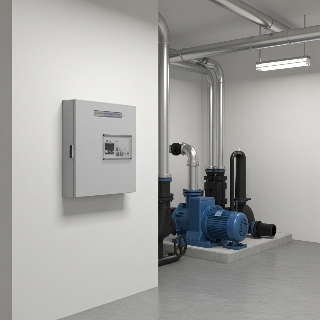 荏原ﾎﾟﾝﾌﾟ用制御盤15kwEPC1B型単独運転用漏電遮断器・進相ｺﾝﾃﾞﾝｻ付(LY型)三相200V ג-Δ