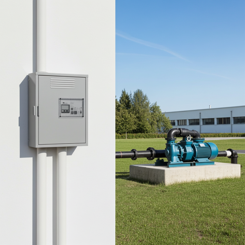 荏原ﾎﾟﾝﾌﾟ用制御盤18.5kwEPC1B型単独運転用屋外形・漏電遮断器付(WL型)三相200V ג-Δ