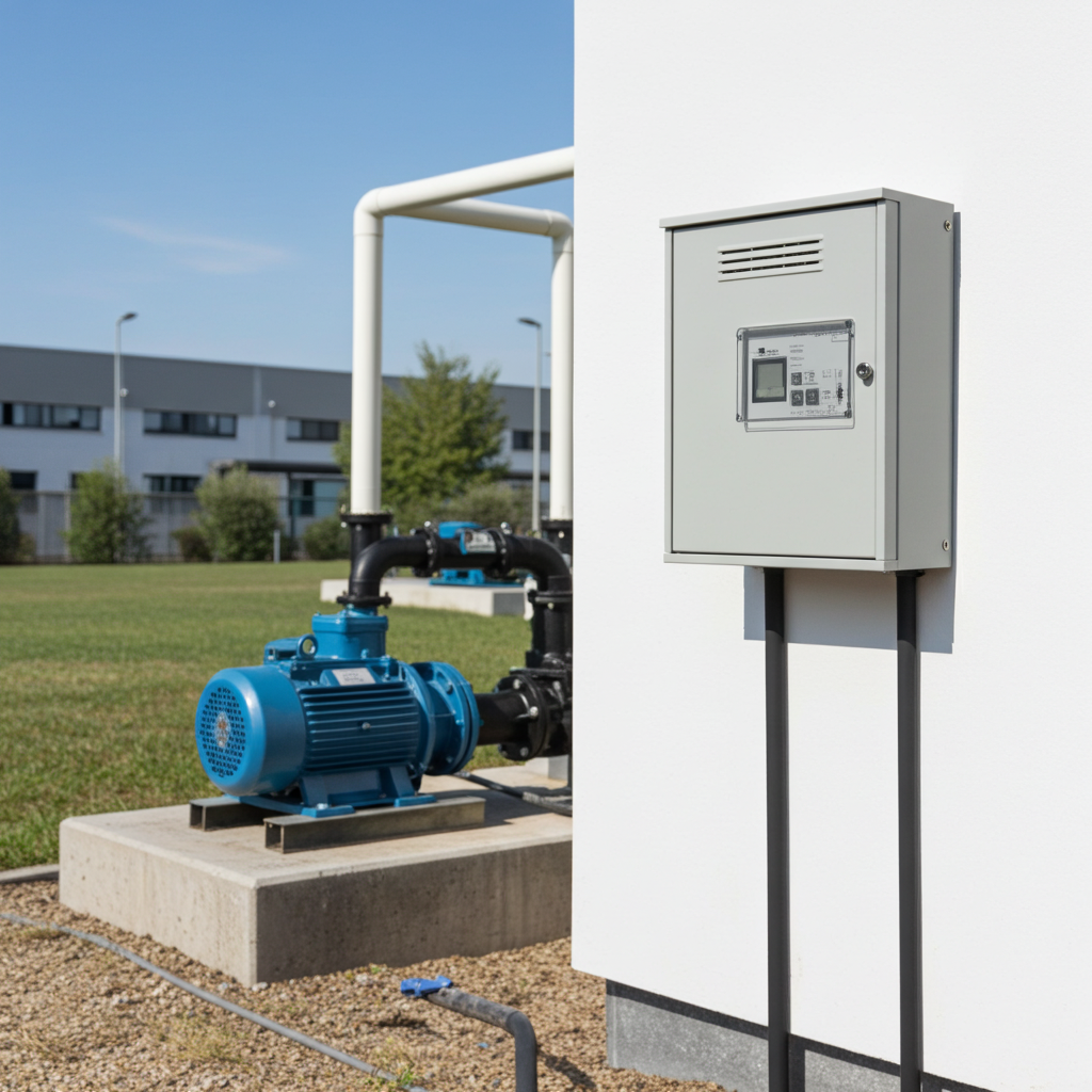 荏原ﾎﾟﾝﾌﾟ用制御盤0.2kwEPC1B型単独運転用屋外形・漏電遮断器・進相ｺﾝﾃﾞﾝｻ付（WLY型）単相100V50Hz