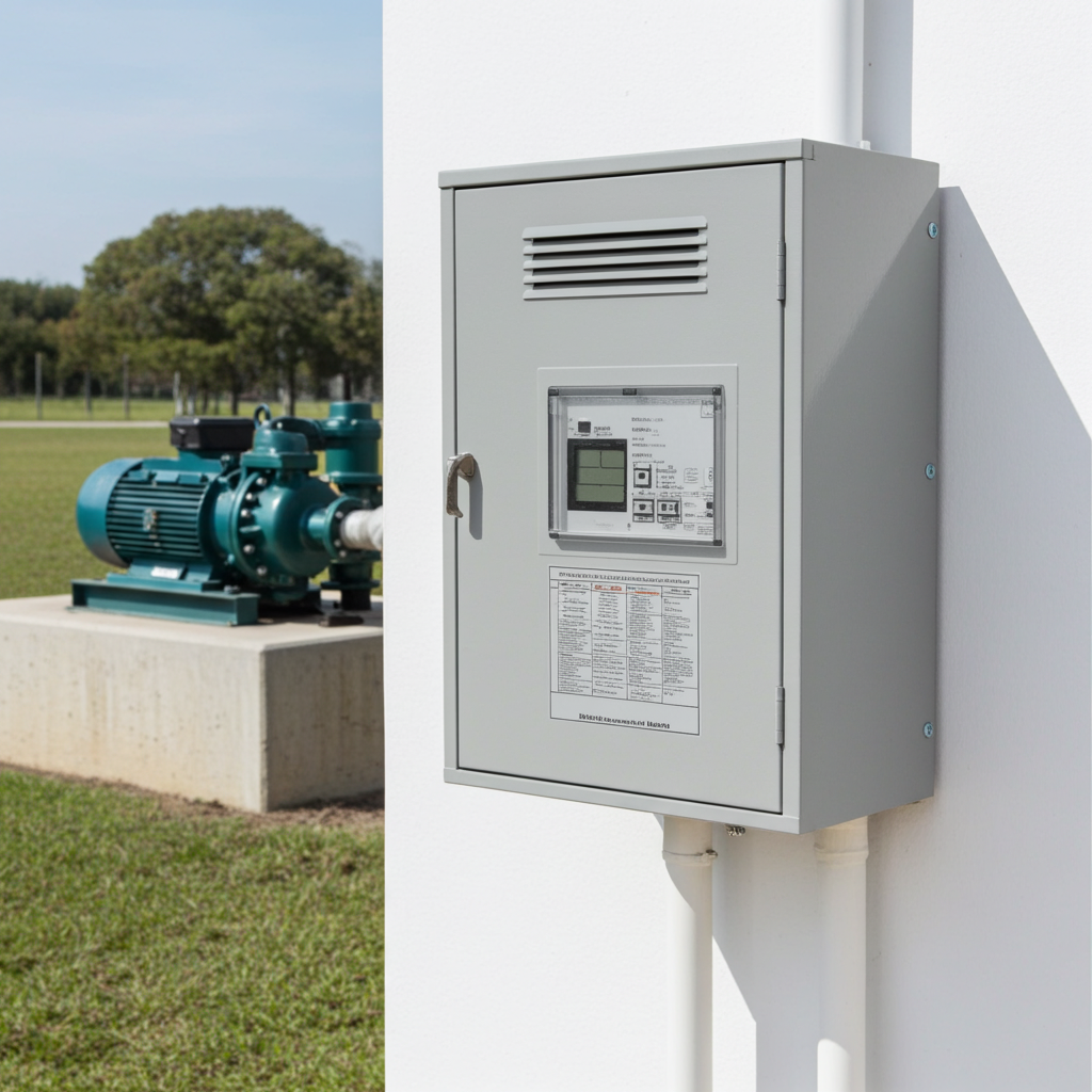 荏原ﾎﾟﾝﾌﾟ用制御盤0.25kwEPC1B型単独運転用屋外形・漏電遮断器・進相ｺﾝﾃﾞﾝｻ付（WLY型）単相100V50Hz