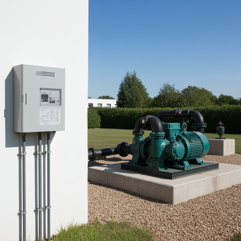 荏原ﾎﾟﾝﾌﾟ用制御盤0.4kwEPC1B型単独運転用屋外形・漏電遮断器・進相ｺﾝﾃﾞﾝｻ付（WLY型）単相100V50Hz