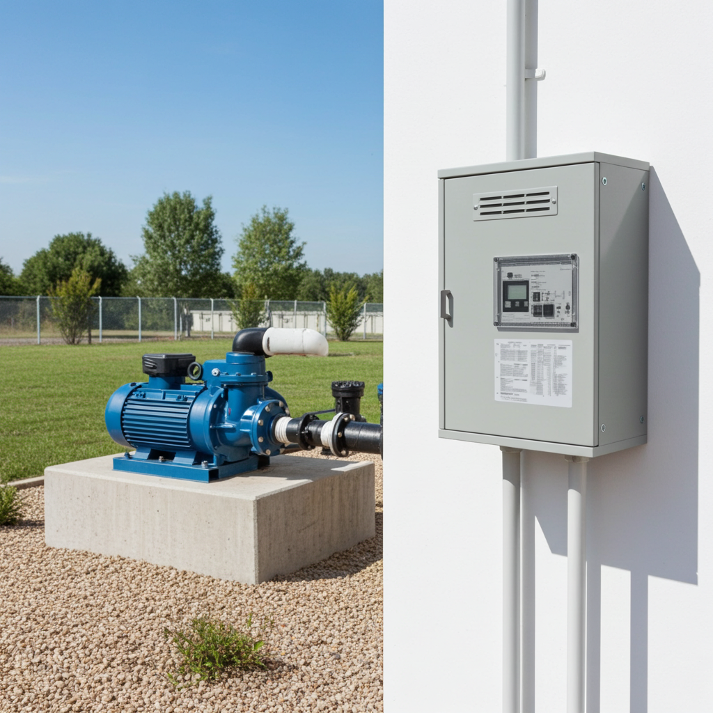 荏原ﾎﾟﾝﾌﾟ用制御盤0.2kwEPC1B型単独運転用屋外形・漏電遮断器・進相ｺﾝﾃﾞﾝｻ付（WLY型）三相200V直入50Hz