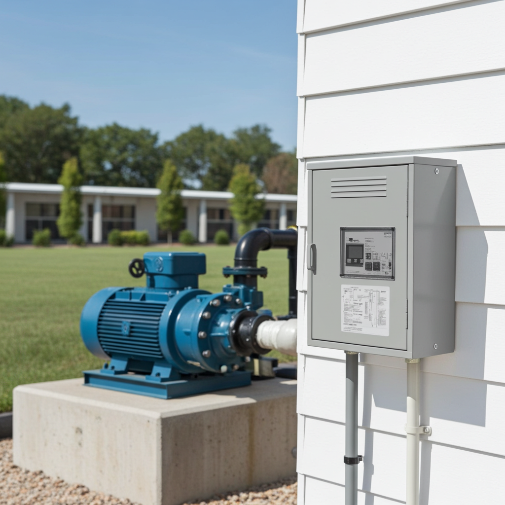 荏原ﾎﾟﾝﾌﾟ用制御盤1.5kwEPC1B型単独運転用屋外形・漏電遮断器・進相ｺﾝﾃﾞﾝｻ付（WLY型）三相200V直入50Hz