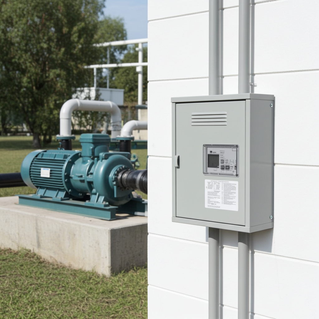 荏原ﾎﾟﾝﾌﾟ用制御盤30kwEPC1B型単独運転用屋外形・漏電遮断器・進相ｺﾝﾃﾞﾝｻ付(WLY型)三相200V ג-Δ