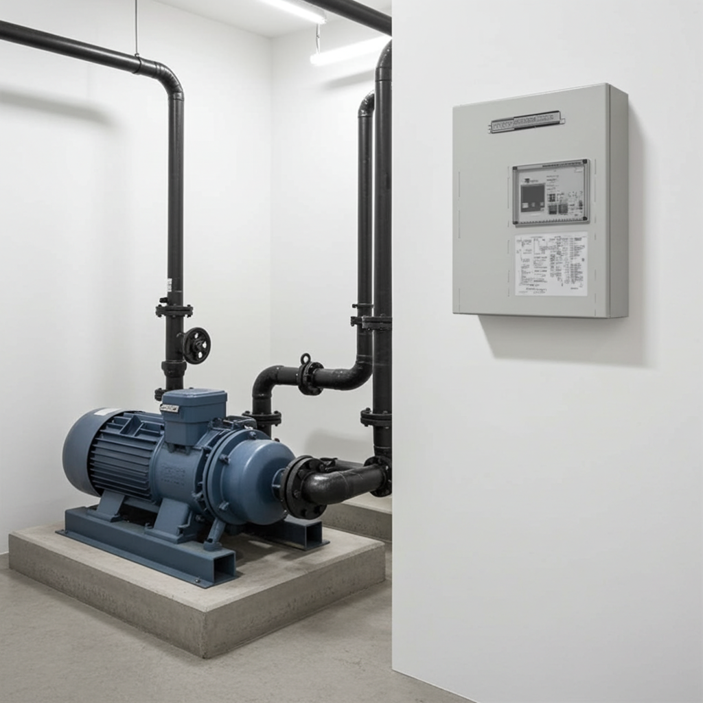 荏原ﾎﾟﾝﾌﾟ用制御盤0.75kwEPC1B型単独運転用漏電遮断器付（HL型）三相400V直入