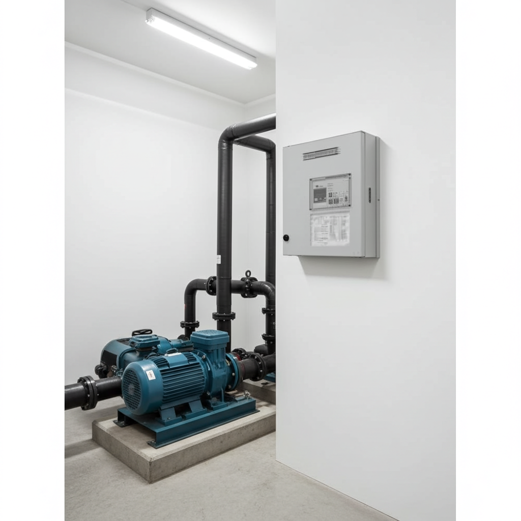 荏原ﾎﾟﾝﾌﾟ用制御盤3.7kwEPC1B型単独運転用漏電遮断器付（HL型）三相400V直入