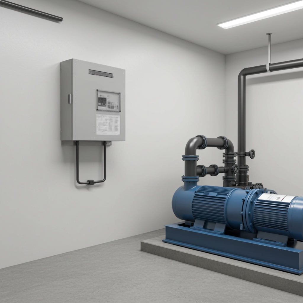 荏原ﾎﾟﾝﾌﾟ用制御盤11kwEPC1B型単独運転用漏電遮断器付(HL型)三相400V ג-Δ