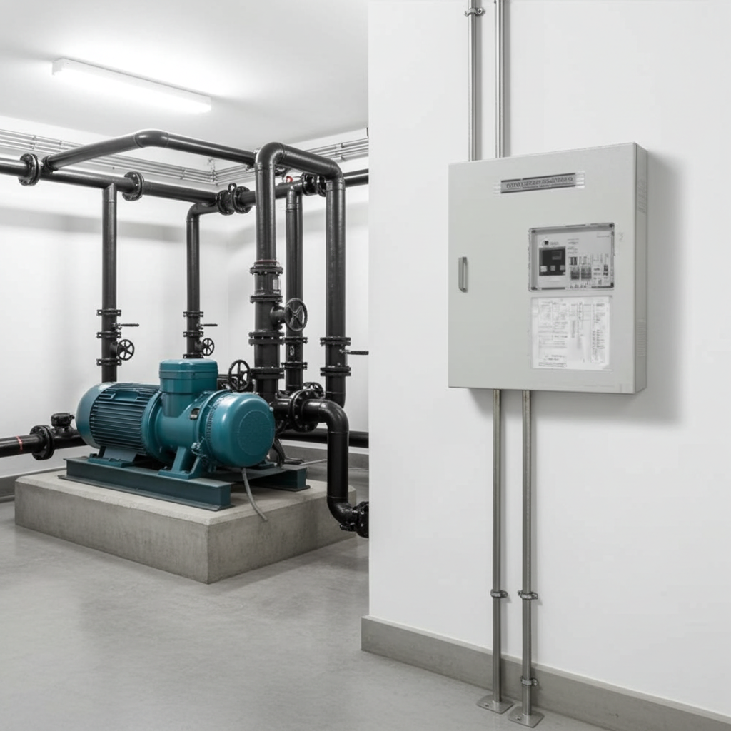 荏原ﾎﾟﾝﾌﾟ用制御盤15kwEPC1B型単独運転用漏電遮断器付(HL型)三相400V ג-Δ