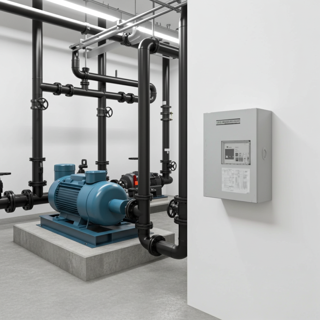 荏原ﾎﾟﾝﾌﾟ用制御盤37kwEPC1B型単独運転用漏電遮断器付(HL型)三相400V ג-Δ