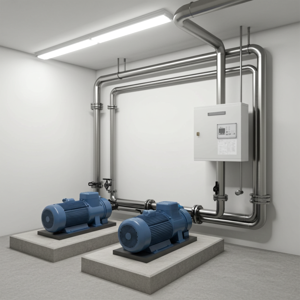 荏原ﾎﾟﾝﾌﾟ用制御盤0.4kwEPC2B型単独交互・交互並列運転用漏電遮断器付（L型）三相200V直入