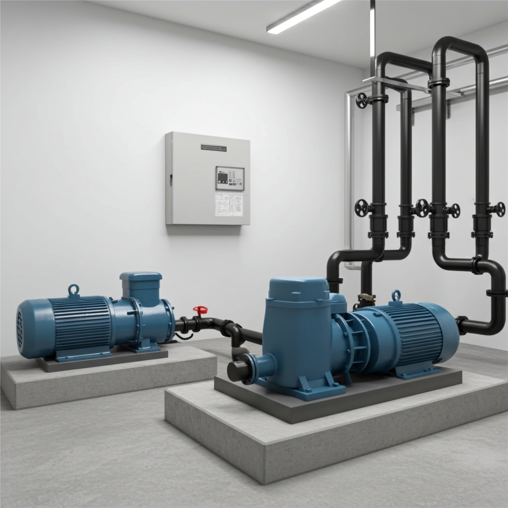 荏原ﾎﾟﾝﾌﾟ用制御盤2.2lwEPC2B型単独交互・交互並列運転用漏電遮断器付（L型）三相200V直入