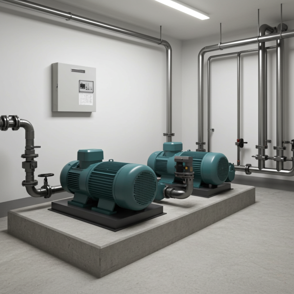 荏原ﾎﾟﾝﾌﾟ用制御盤5.5kwEPC2B型単独交互・交互並列運転用漏電遮断器付（L型）三相200V直入