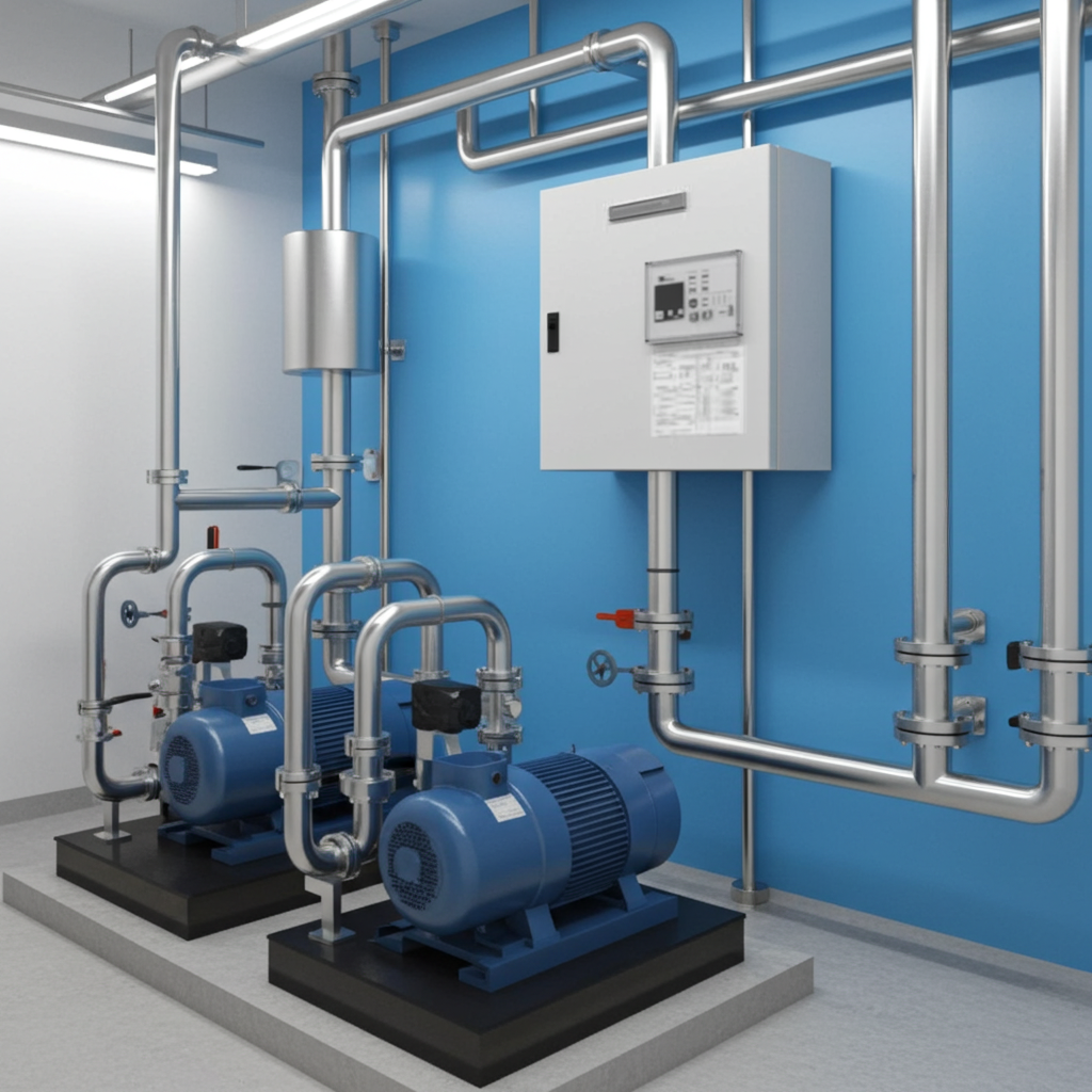 荏原ﾎﾟﾝﾌﾟ用制御盤22kwEPC2B型単独交互・交互並列運転用漏電遮断器付(L型)三相200V ג-Δ