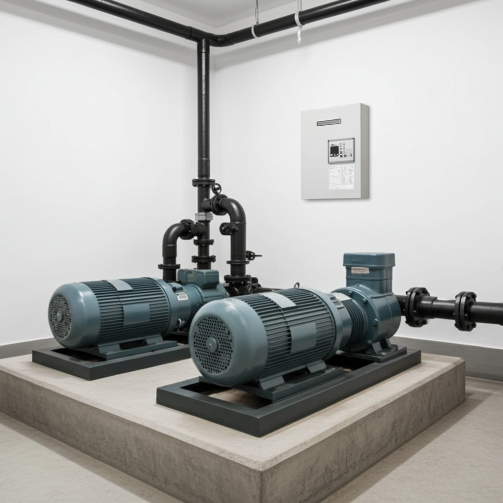 荏原ﾎﾟﾝﾌﾟ用制御盤0.4kwEPC2B型単独交互・交互並列運転用屋外形・漏電遮断器付（WL型）単相100V