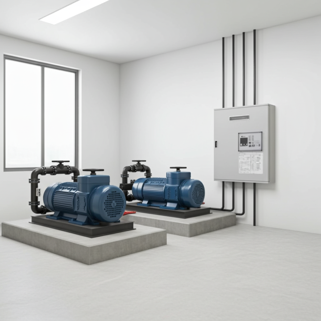 荏原ﾎﾟﾝﾌﾟ用制御盤15kwEPC2B型単独交互・交互並列運転用屋外形・漏電遮断器付(WL型)三相200V ג-Δ