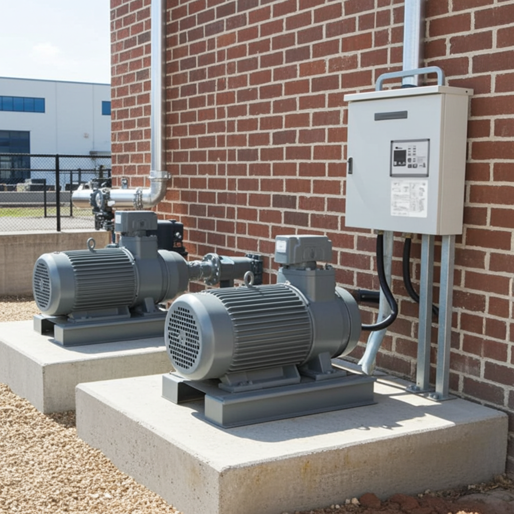 荏原ﾎﾟﾝﾌﾟ用制御盤11kwEPC2B型単独交互・交互並列運転用屋外形・漏電遮断器・進相ｺﾝﾃﾞﾝｻ付（WLY型）三相200V直入50Hz