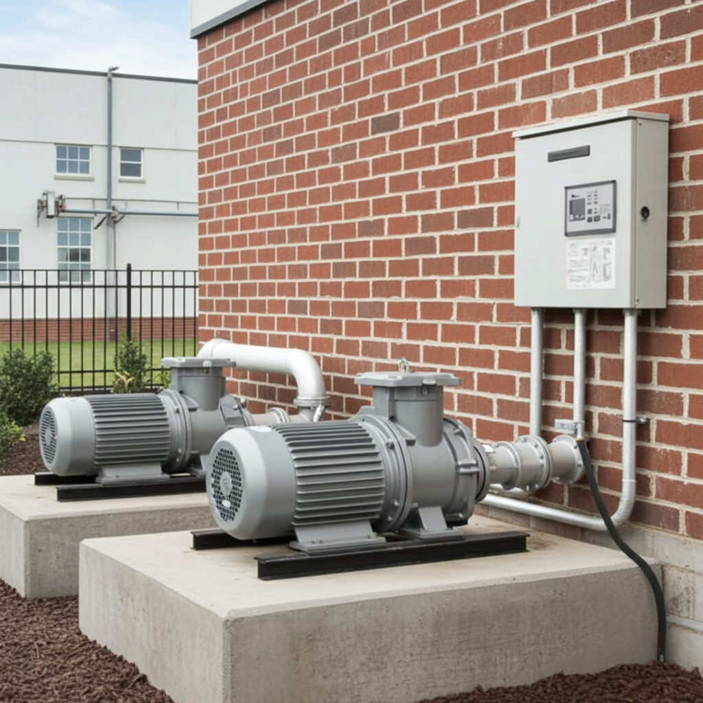 荏原ﾎﾟﾝﾌﾟ用制御盤 30kw EPC2B型単独交互・交互並列運転用屋外形・漏電遮断器・進相ｺﾝﾃﾞﾝｻ付(WLY型)三相200V ג-Δ50Hz