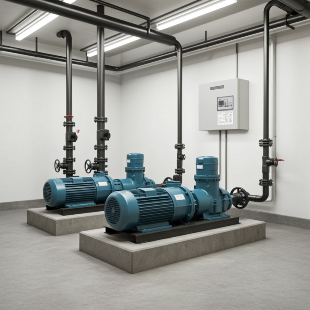 荏原ﾎﾟﾝﾌﾟ用制御盤0.2kwEPC2B型単独交互・交互並列運転用漏電遮断器・進相ｺﾝﾃﾞﾝｻ付（LZ型）三相200V直入60Hz