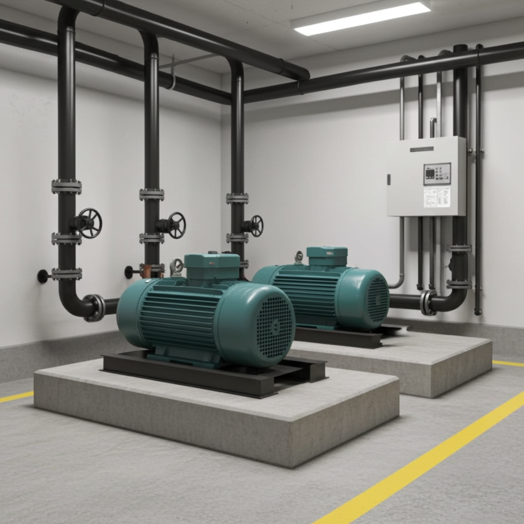 荏原ﾎﾟﾝﾌﾟ用制御盤 1.5kw EPC2B型単独交互・交互並列運転用漏電遮断器・進相ｺﾝﾃﾞﾝｻ付（LZ型）三相200V直入60Hz