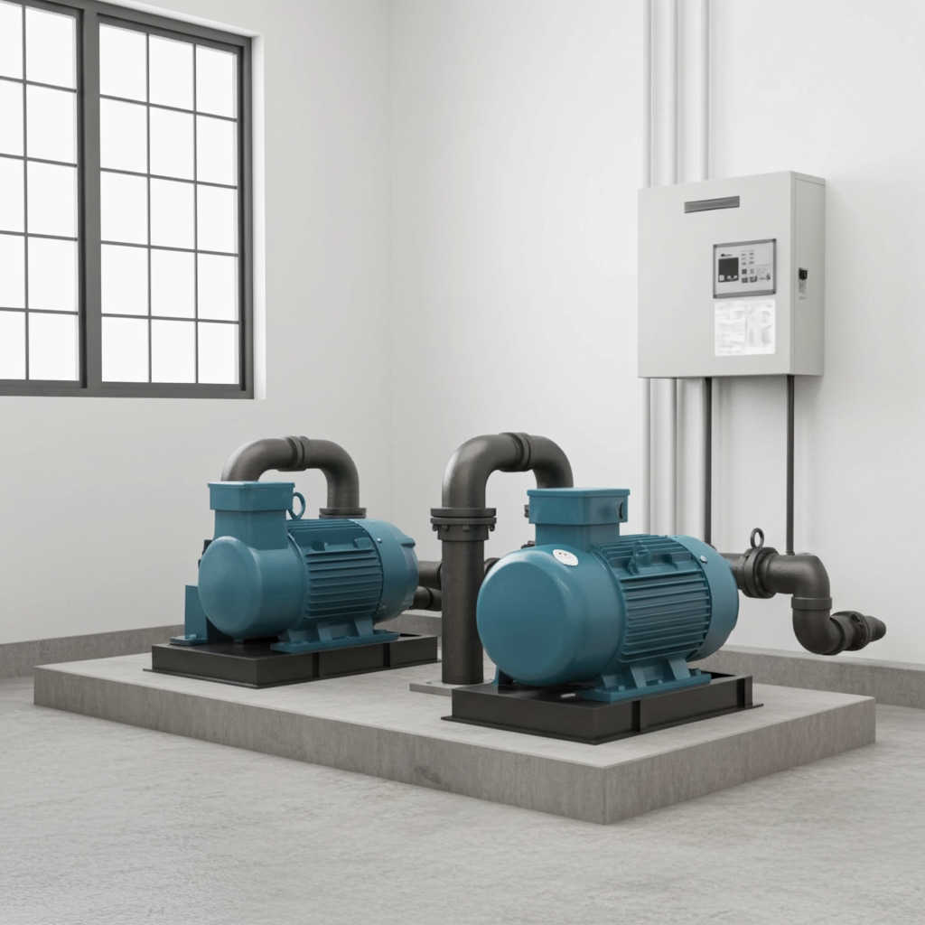 荏原ﾎﾟﾝﾌﾟ用制御盤2.2lwEPC2B型単独交互・交互並列運転用漏電遮断器ポンプ個別付（K型）三相200V直入