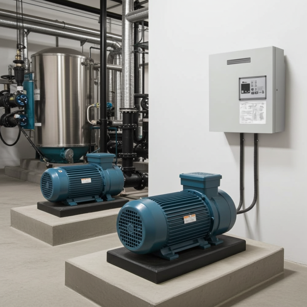 荏原ﾎﾟﾝﾌﾟ用制御盤3.7kwEPC2B型単独交互・交互並列運転用漏電遮断器ポンプ個別付（K型）三相200V直入