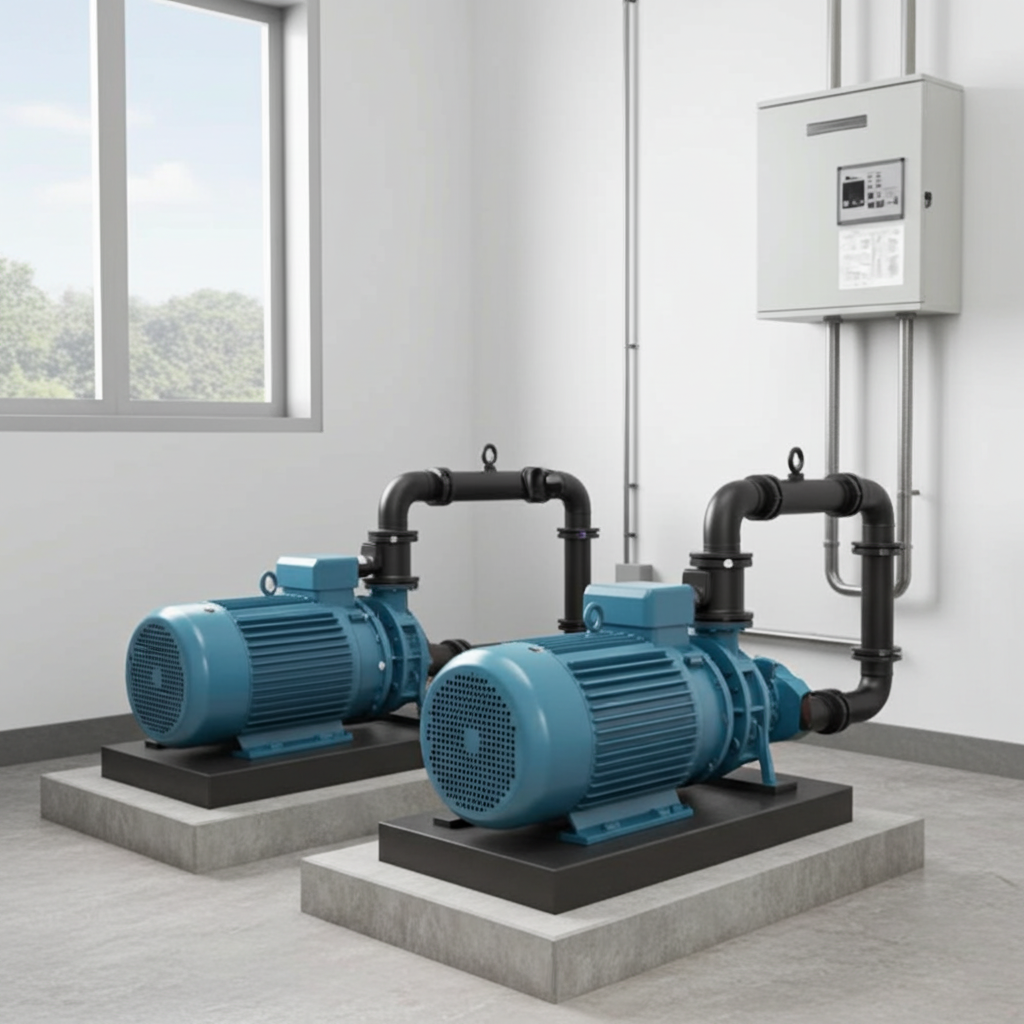 荏原ﾎﾟﾝﾌﾟ用制御盤5.5kwEPC2B型単独交互・交互並列運転用漏電遮断器ポンプ個別付（K型）三相200V直入