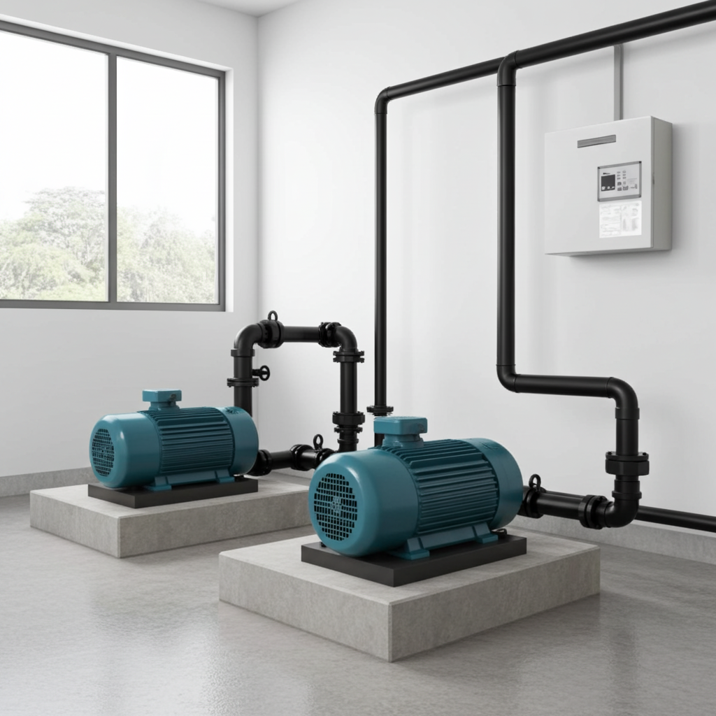 荏原ﾎﾟﾝﾌﾟ用制御盤7.5kwEPC2B型単独交互・交互並列運転用漏電遮断器ポンプ個別付（K型）三相200V直入