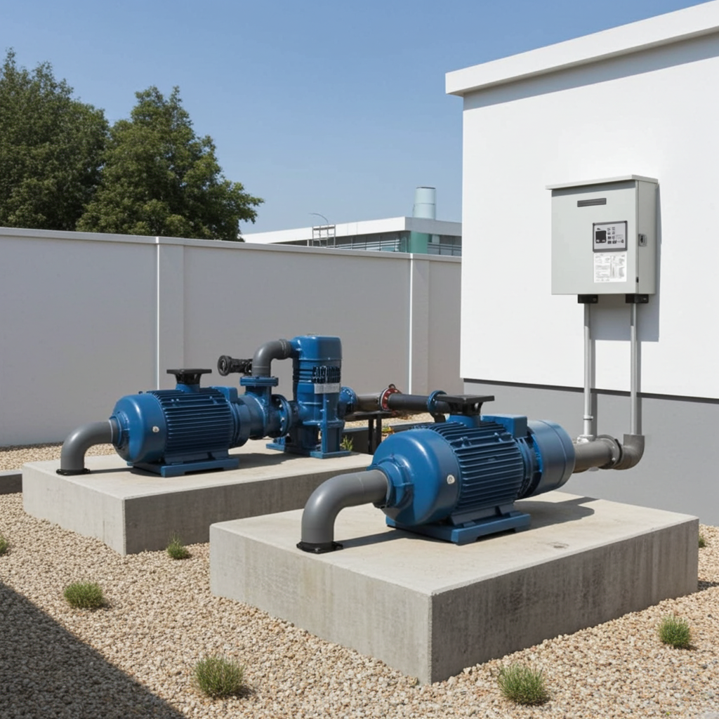 荏原ﾎﾟﾝﾌﾟ用制御盤0.2kwEPC2B型単独交互・交互並列運転用屋外形・漏電遮断器ポンプ個別付（WK型）三相200V直入