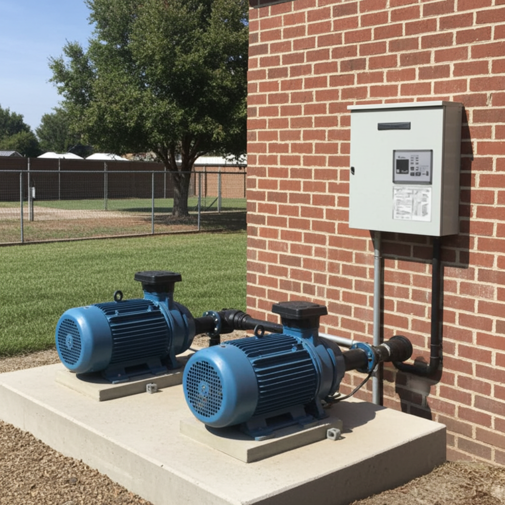 荏原ﾎﾟﾝﾌﾟ用制御盤0.25kwEPC2B型単独交互・交互並列運転用屋外形・漏電遮断器ポンプ個別付（WK型）三相200V直入