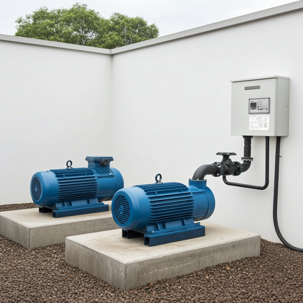 荏原ﾎﾟﾝﾌﾟ用制御盤2.2kwEPC2B型単独交互・交互並列運転用屋外形・漏電遮断器ポンプ個別付（WK型）三相200V直入