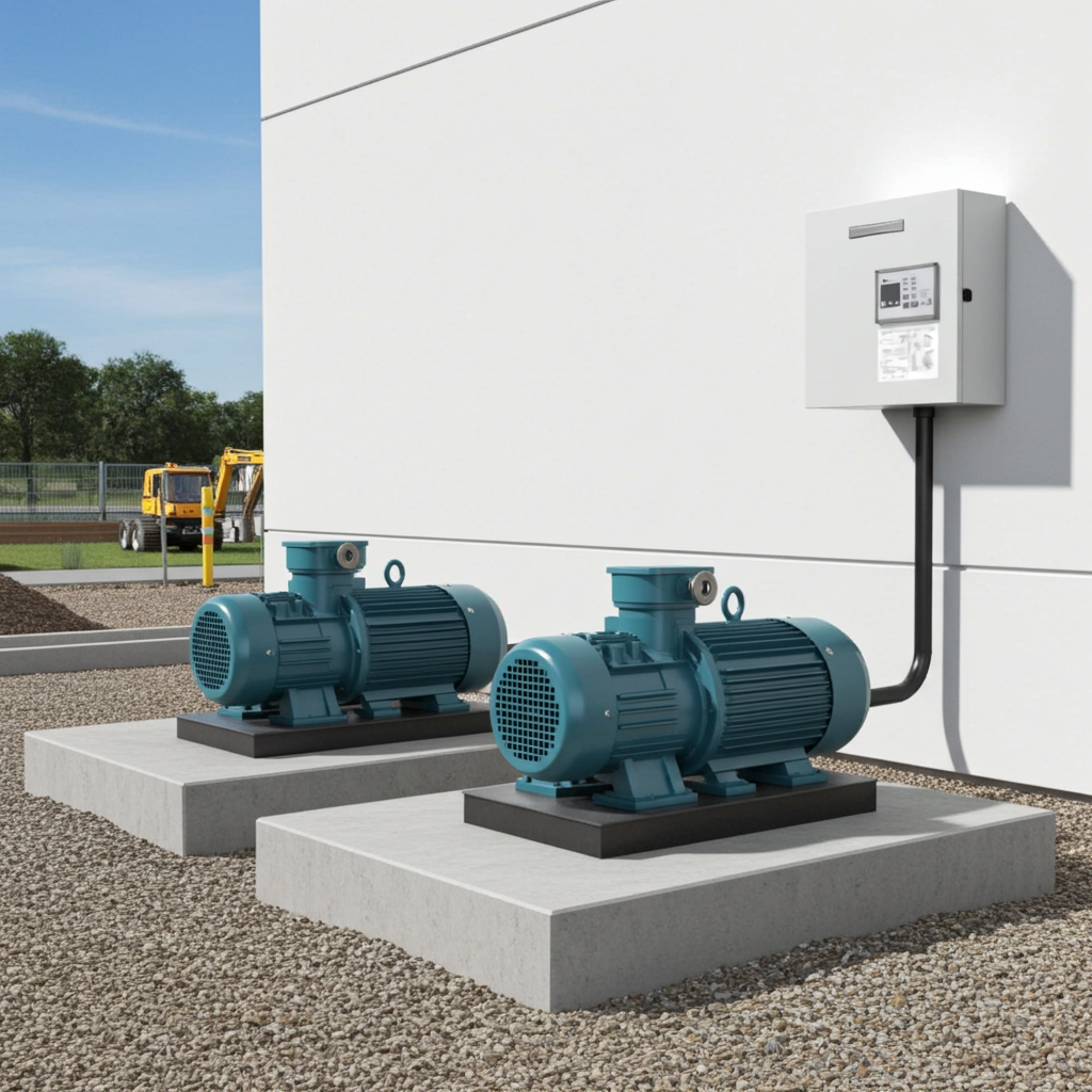 荏原ﾎﾟﾝﾌﾟ用制御盤15kwEPC2B型単独交互・交互並列運転用屋外形・漏電遮断器ポンプ個別付(WK型)三相200V ג-Δ