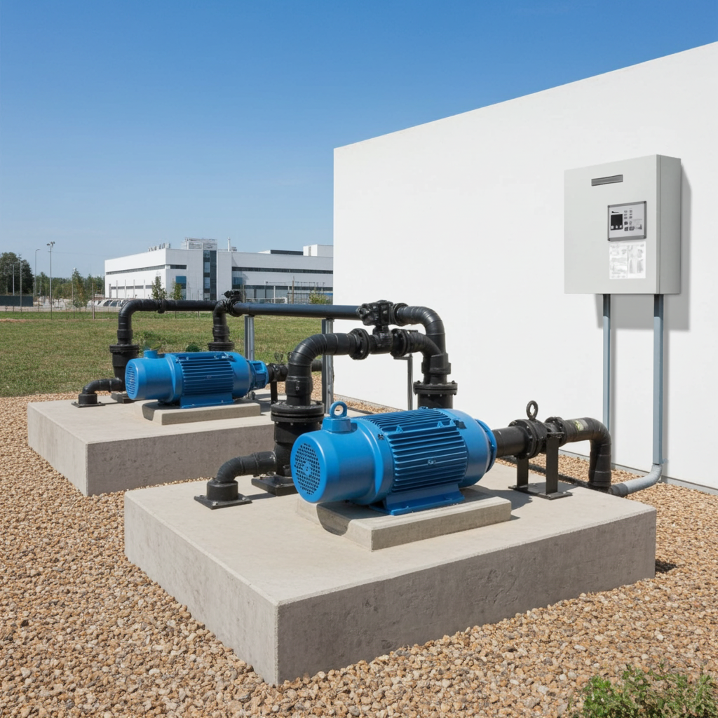 荏原ﾎﾟﾝﾌﾟ用制御盤30kwEPC2B型単独交互・交互並列運転用屋外形・漏電遮断器ポンプ個別付(WK型)三相200V ג-Δ