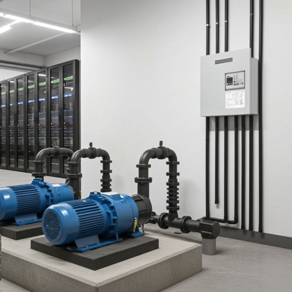 荏原ﾎﾟﾝﾌﾟ用制御盤0.25kwEPC2B型単独交互・交互並列運転用漏電遮断器ポンプ個別・進相ｺﾝﾃﾞﾝｻ付（50Hz:KY型）単相100V直入