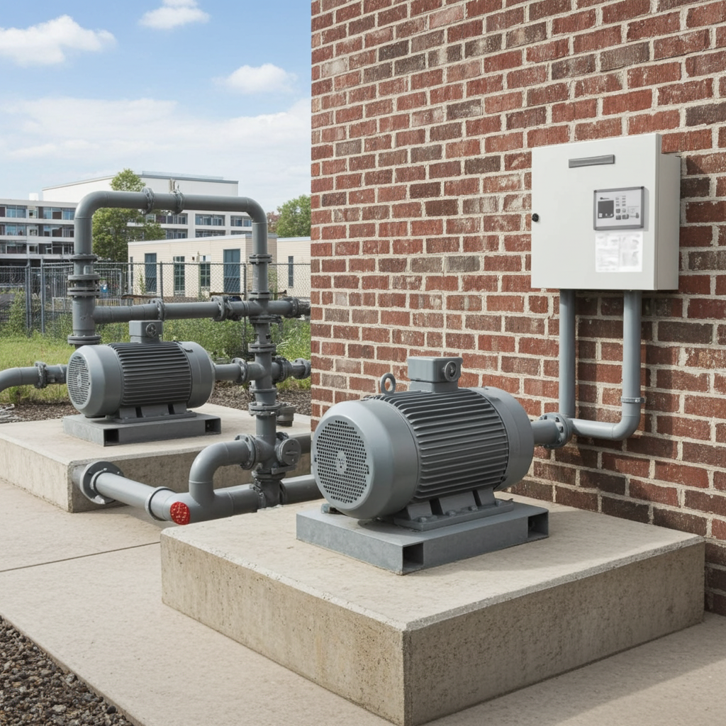 荏原ﾎﾟﾝﾌﾟ用制御盤0.75kwEPC2B型単独交互・交互並列運転用屋外形・漏電遮断器ポンプ個別・進相ｺﾝﾃﾞﾝｻ付（WKLY型）三相200V直入50Hz