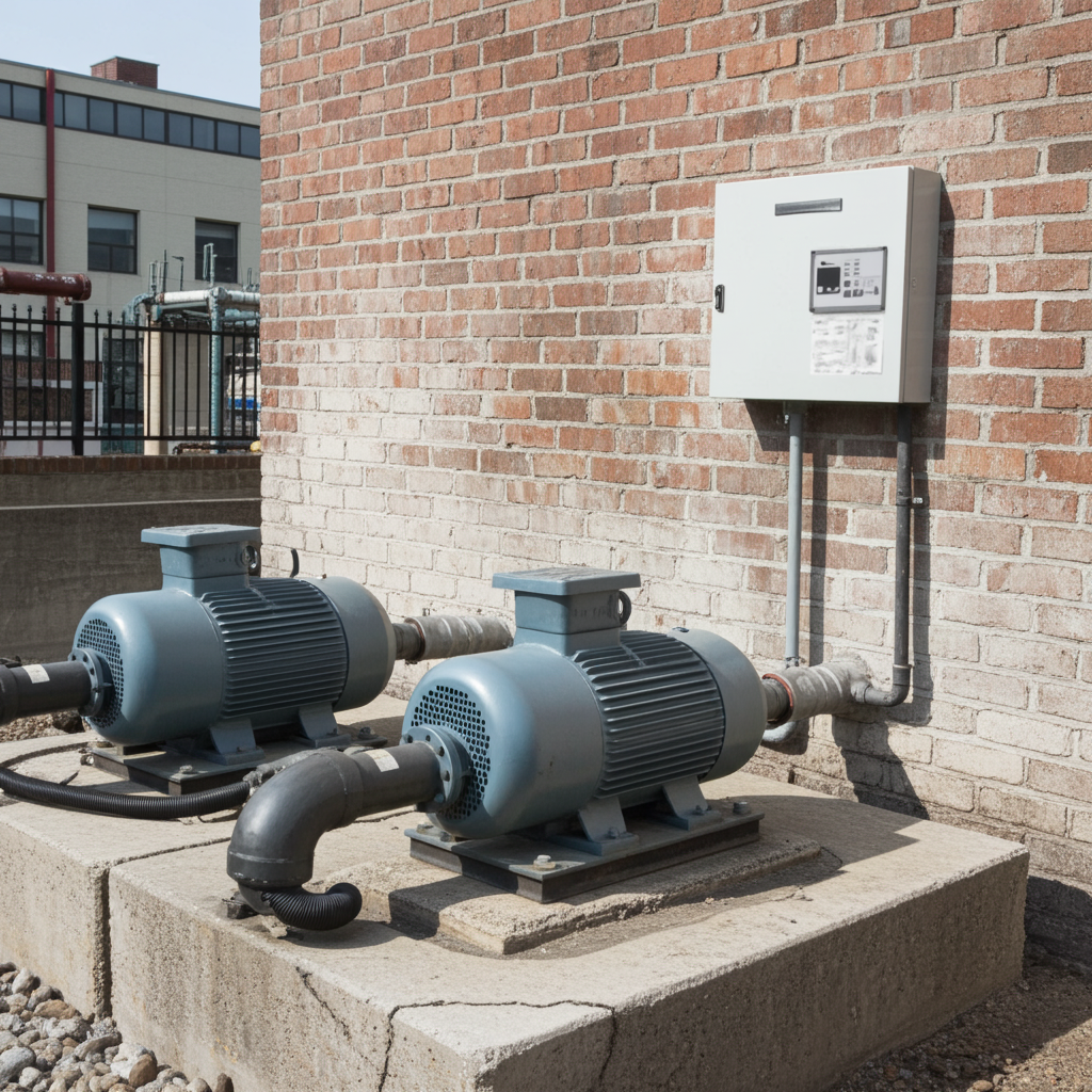 荏原ﾎﾟﾝﾌﾟ用制御盤18.5kwEPC2B型単独交互・交互並列運転用屋外形・漏電遮断器ポンプ個別・進相ｺﾝﾃﾞﾝｻ付(WKY型)三相200V ג-Δ50Hz