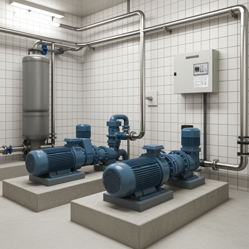 荏原ﾎﾟﾝﾌﾟ用制御盤0.4kwEPC2B型単独交互・交互並列運転用漏電遮断器ポンプ個別・進相ｺﾝﾃﾞﾝｻ付（60Hz:KZ型）単相100V直入