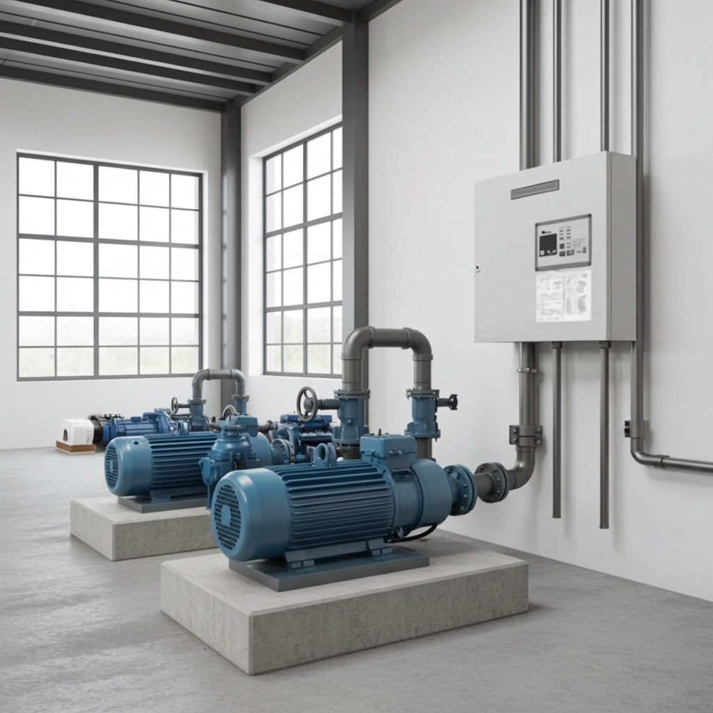 荏原ﾎﾟﾝﾌﾟ用制御盤0.25kwEPC2B型単独交互・交互並列運転用漏電遮断器ポンプ個別・進相ｺﾝﾃﾞﾝｻ付（60Hz:KZ型）三相200V直入