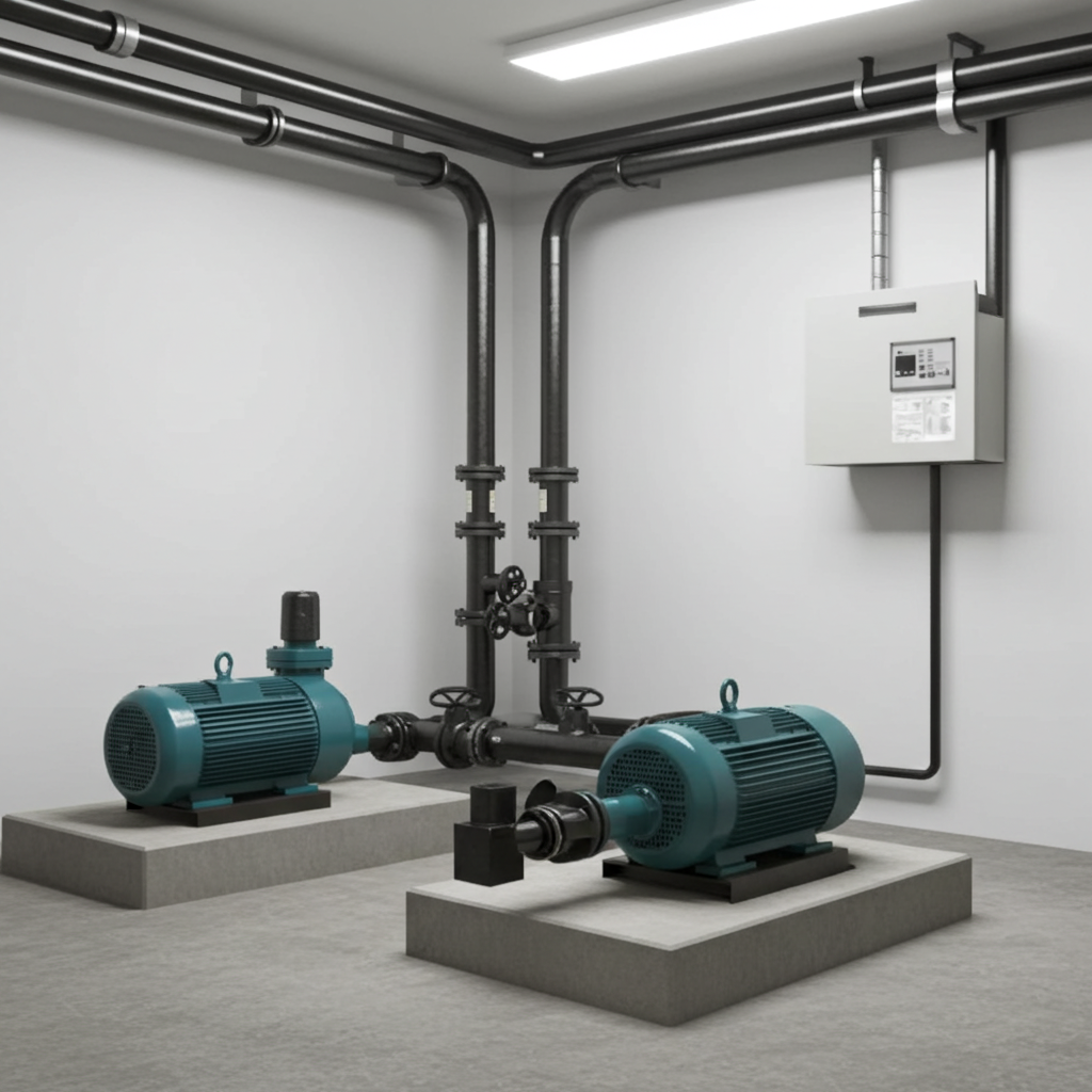 荏原ﾎﾟﾝﾌﾟ用制御盤7.5kwEPC2B型単独交互・交互並列運転用漏電遮断器ポンプ個別・進相ｺﾝﾃﾞﾝｻ付(60Hz:KZ型)三相200V ג-Δ