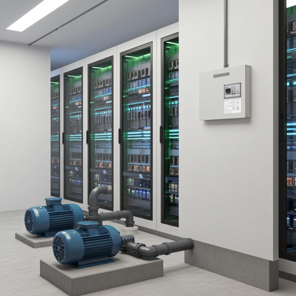 荏原ﾎﾟﾝﾌﾟ用制御盤22kwEPC2B型単独交互・交互並列運転用漏電遮断器付ポンプ個別・進相ｺﾝﾃﾞﾝｻ(60Hz:KZ型)三相200V ג-Δ