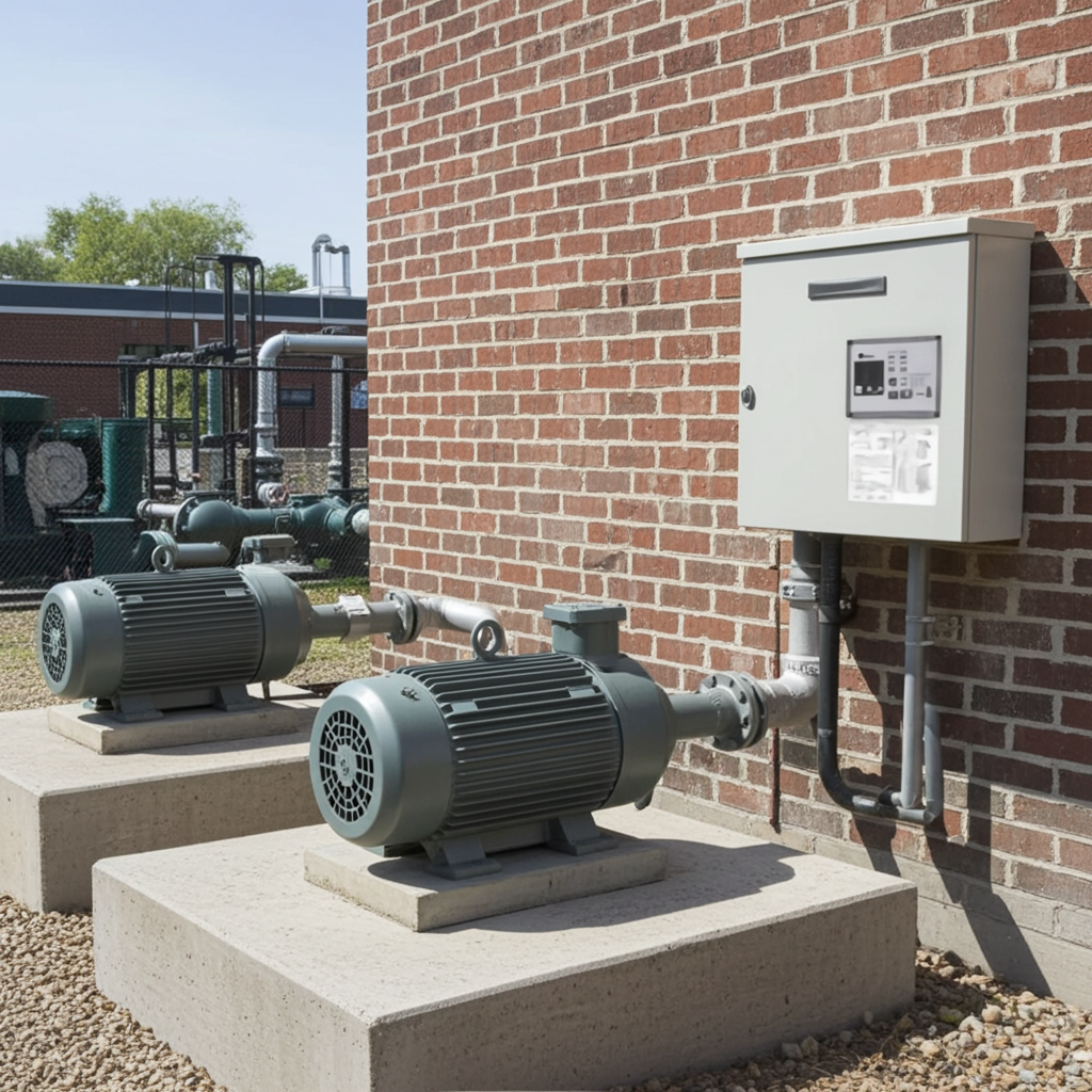 荏原ﾎﾟﾝﾌﾟ用制御盤30kwEPC2B型単独交互・交互並列運転用屋外形・漏電遮断器ポンプ個別・進相ｺﾝﾃﾞﾝｻ付(WKZ型)三相200V ג-Δ60Hz