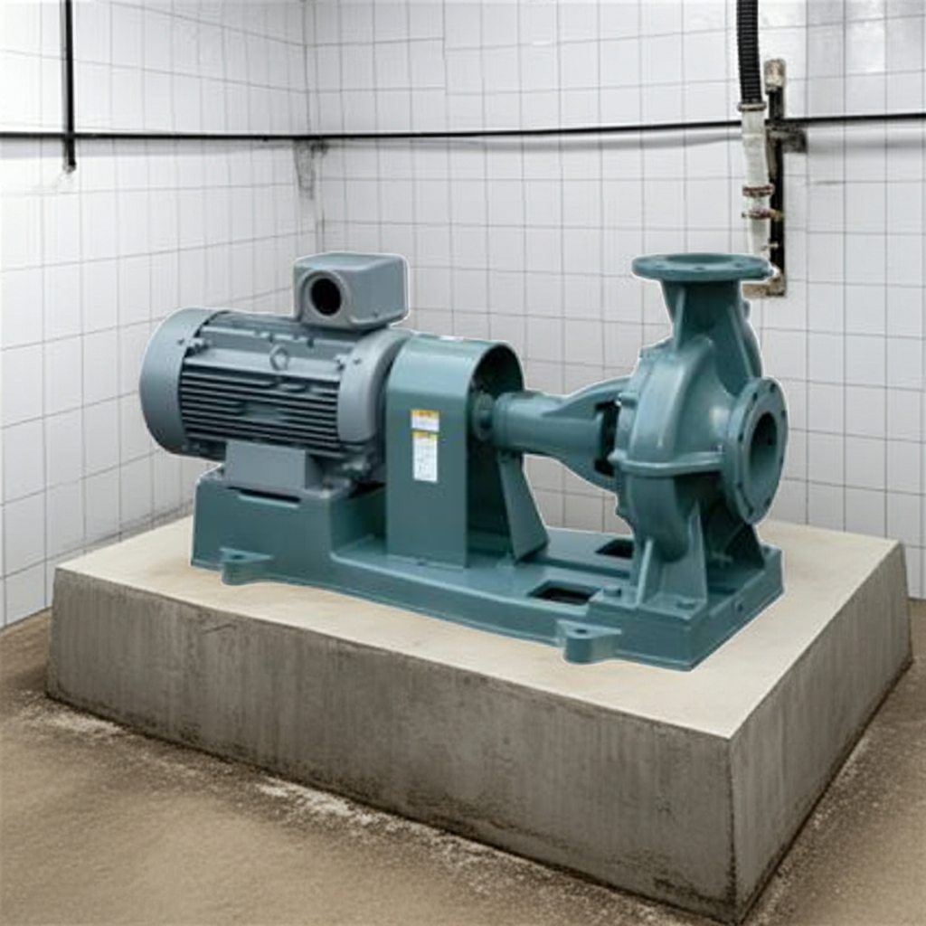 SJ4-200×200H515-e 渦巻ﾎﾟﾝﾌﾟ4極直結形SJ4型屋内3相200V