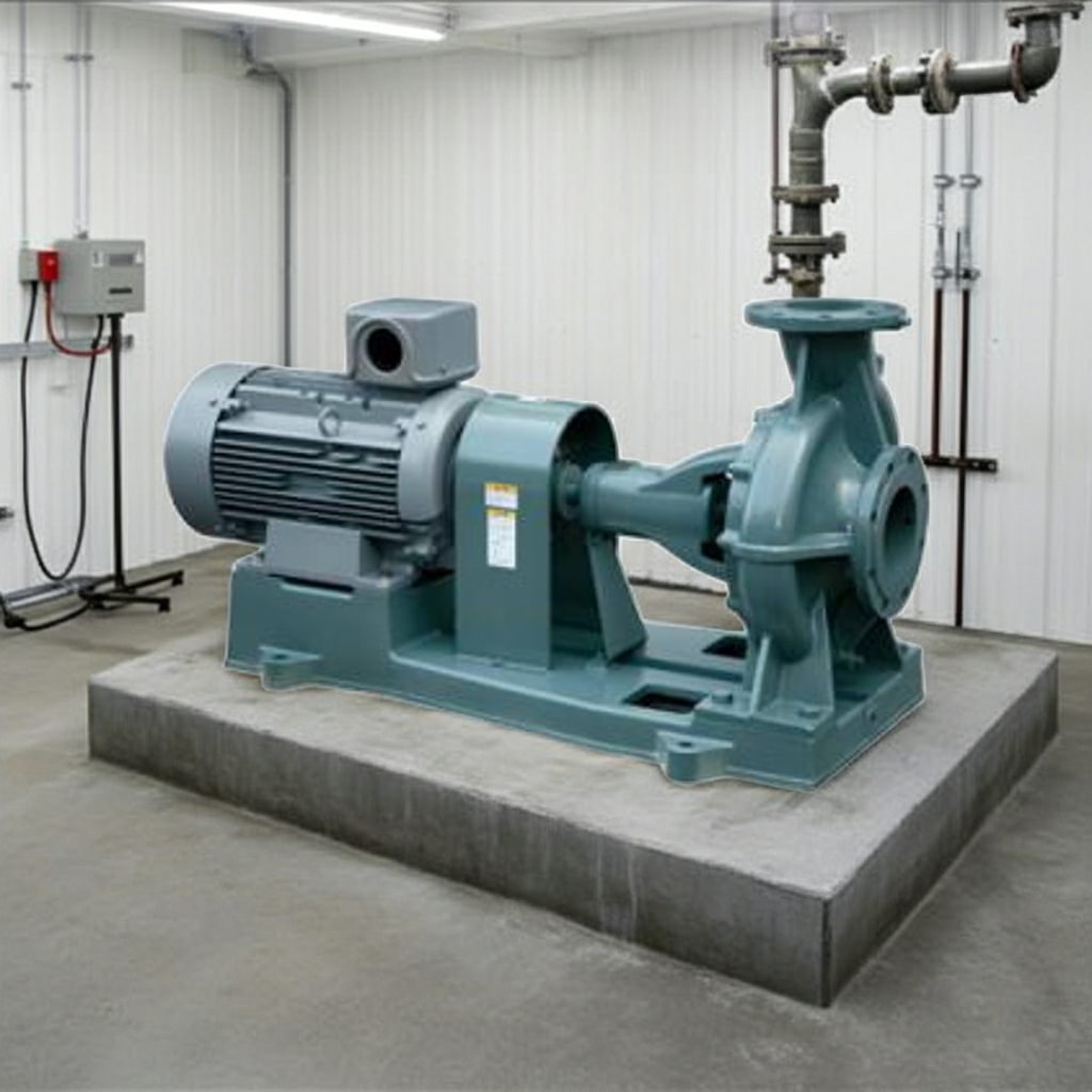 SJ4-200×200H522-e 渦巻ﾎﾟﾝﾌﾟ4極直結形SJ4型屋内3相200V