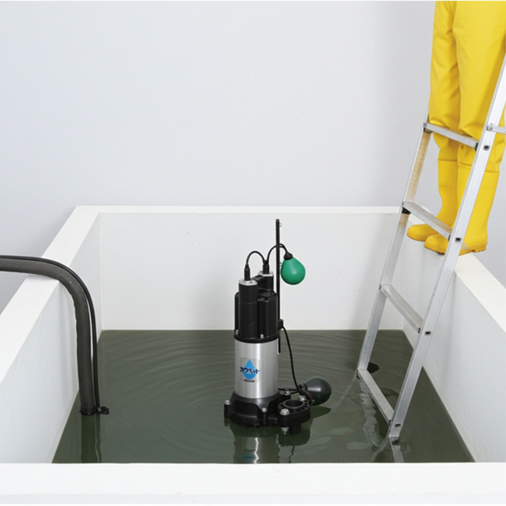 WUP4-505-0.4SL 強化樹脂製排水水中ﾎﾟﾝﾌﾟ2極単相100V