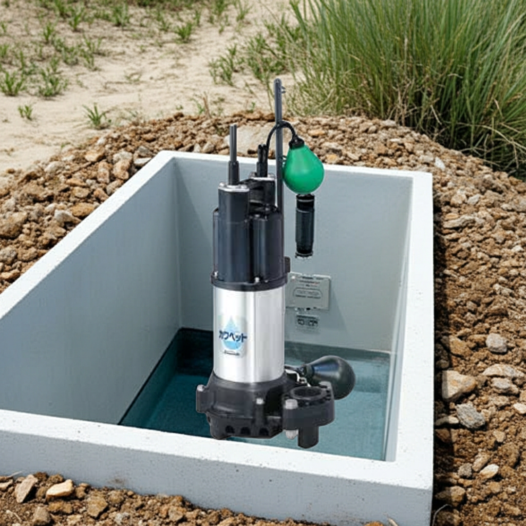 WUP4-505-0.4TL 強化樹脂製排水水中ﾎﾟﾝﾌﾟ2極