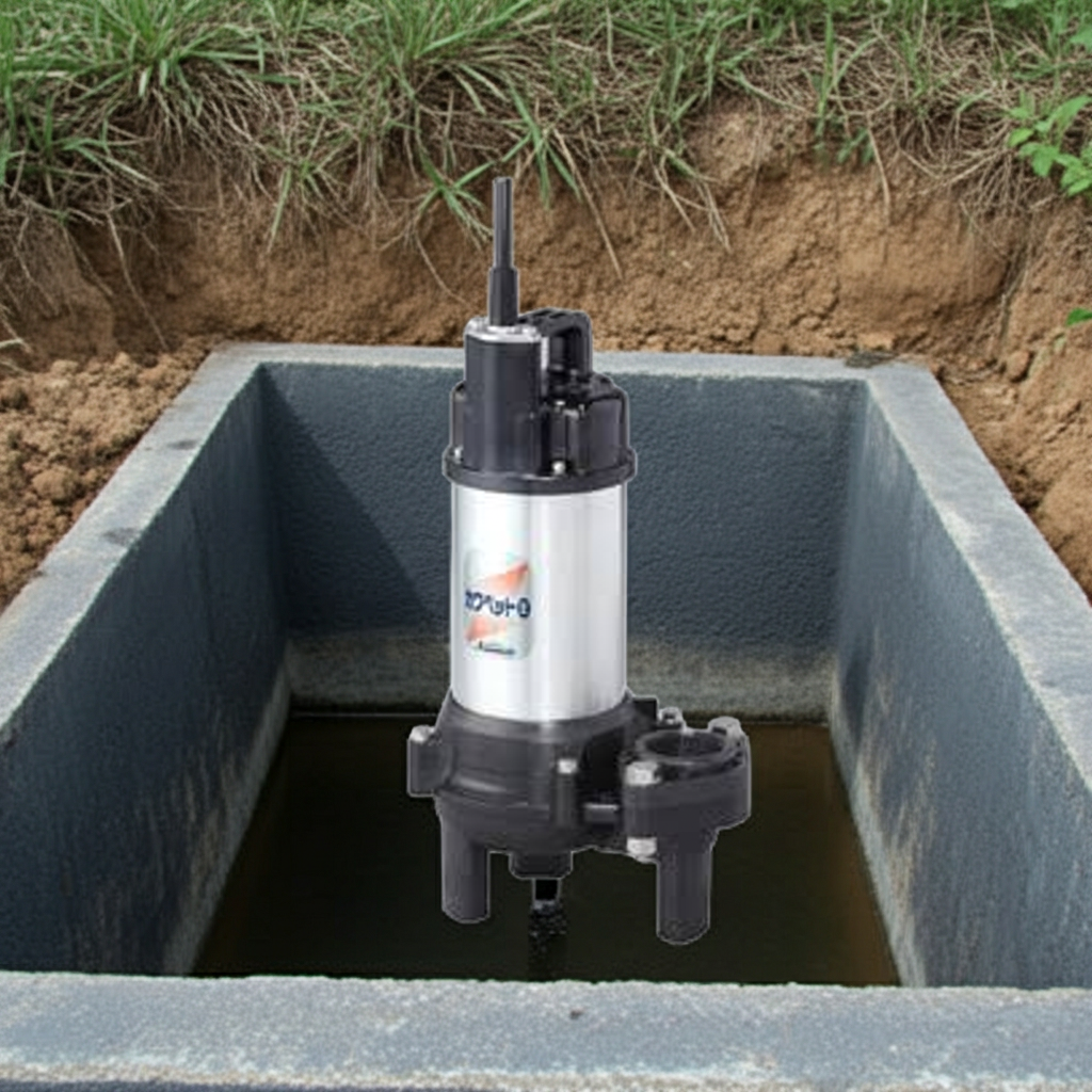 WUO4-405-0.15S 強化樹脂製汚水・汚物水中ﾎﾟﾝﾌﾟﾎﾞﾙﾃｯｸｽﾀｲﾌﾟ2極単相100V非自動型ﾌﾗﾝｼﾞﾀｲﾌﾟ