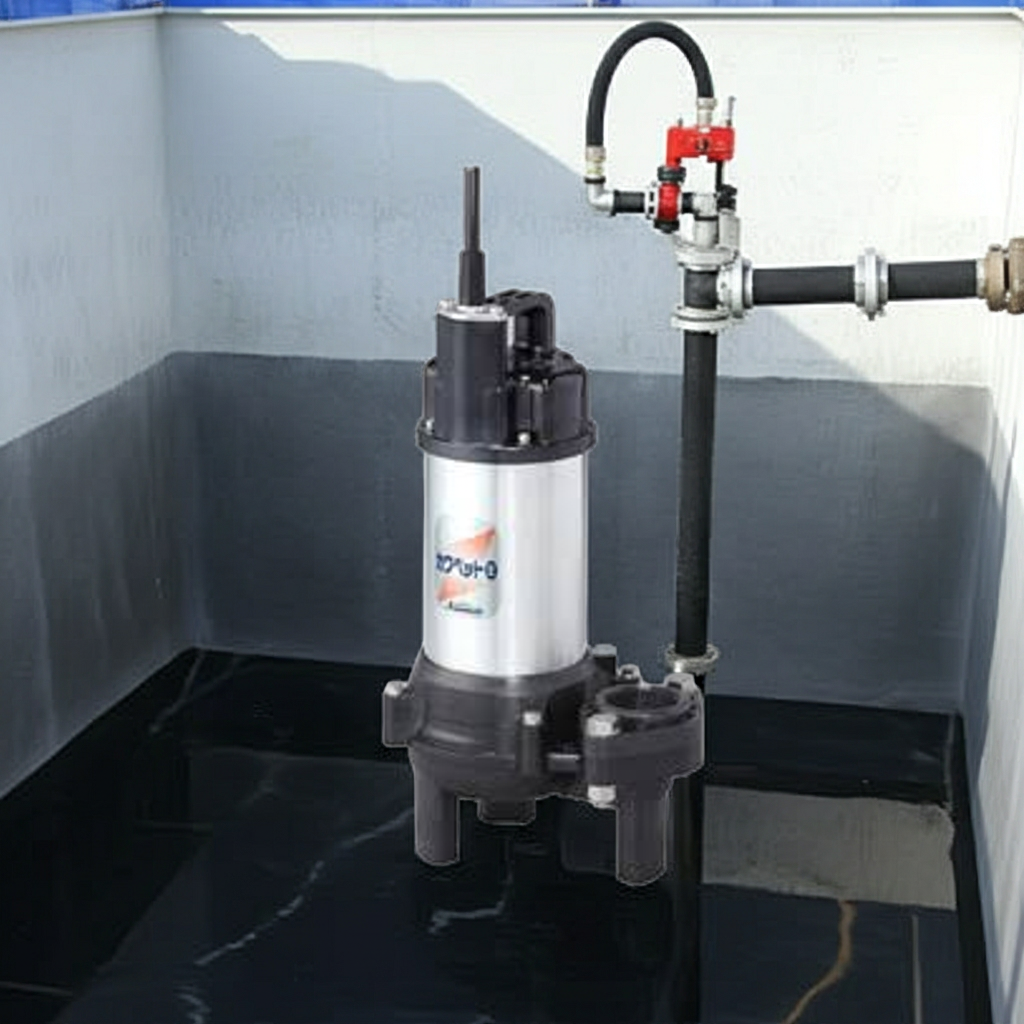 WUO4-405-0.25S 強化樹脂製汚水・汚物水中ﾎﾟﾝﾌﾟﾎﾞﾙﾃｯｸｽﾀｲﾌﾟ2極単相100V非自動型ﾌﾗﾝｼﾞﾀｲﾌﾟ