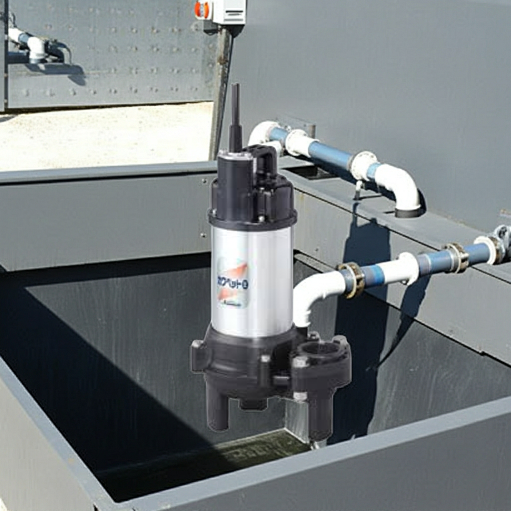 WUO4-505-0.4T 強化樹脂製汚水・汚物水中ﾎﾟﾝﾌﾟﾎﾞﾙﾃｯｸｽﾀｲﾌﾟ2極非自動型着脱ﾀｲﾌﾟ