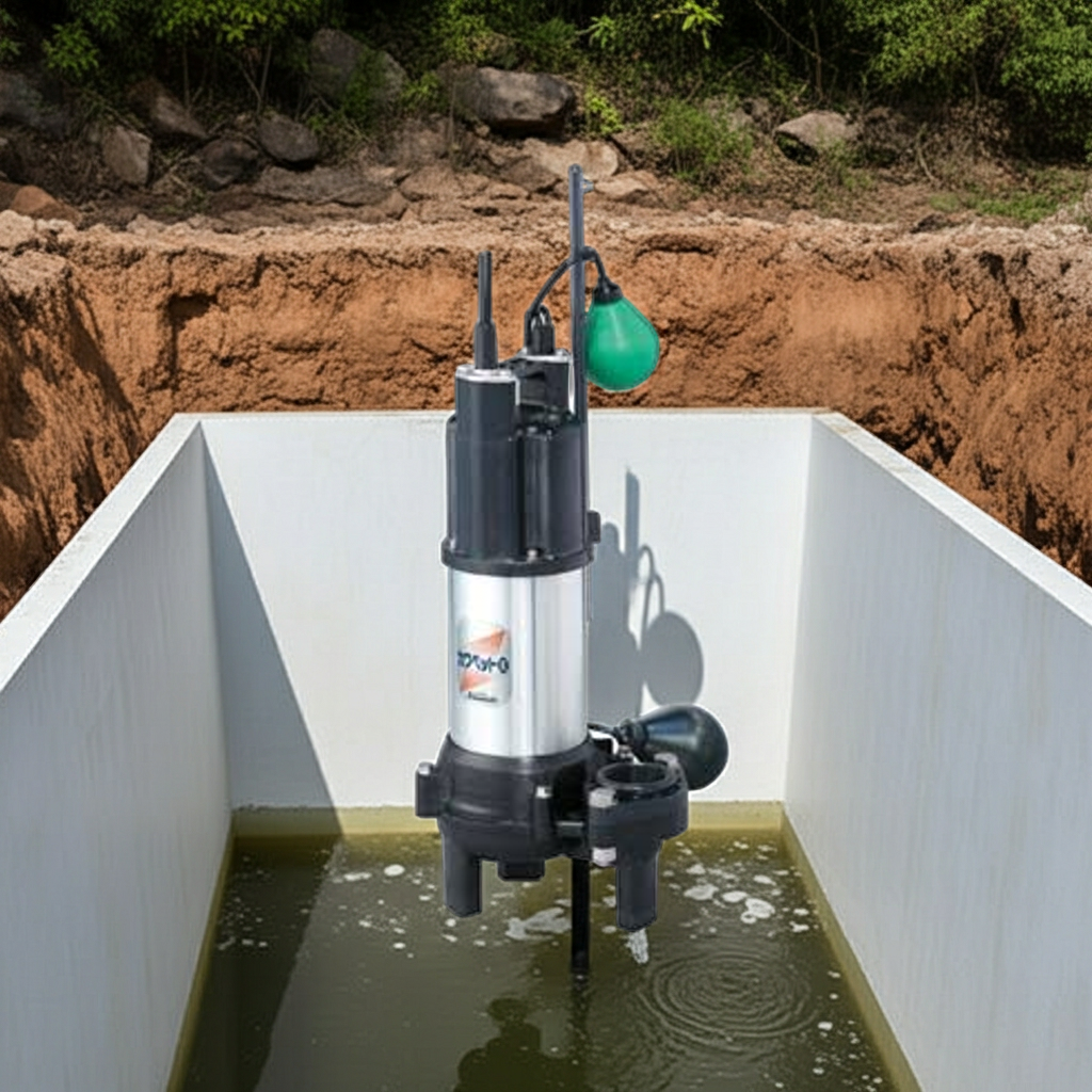 WUO4-505-1.5LG 強化樹脂製汚水・汚物水中ﾎﾟﾝﾌﾟﾎﾞﾙﾃｯｸｽﾀｲﾌﾟ2極自動型ﾌﾗﾝｼﾞﾀｲﾌﾟ